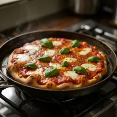 Jak podgrzać pizzę na patelni, by uniknąć jej przypalenia?