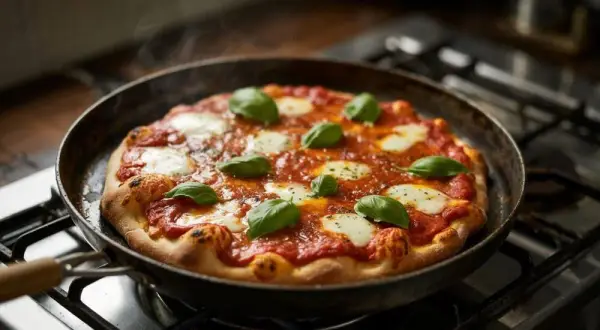Jak podgrzać pizzę na patelni, by uniknąć jej przypalenia?